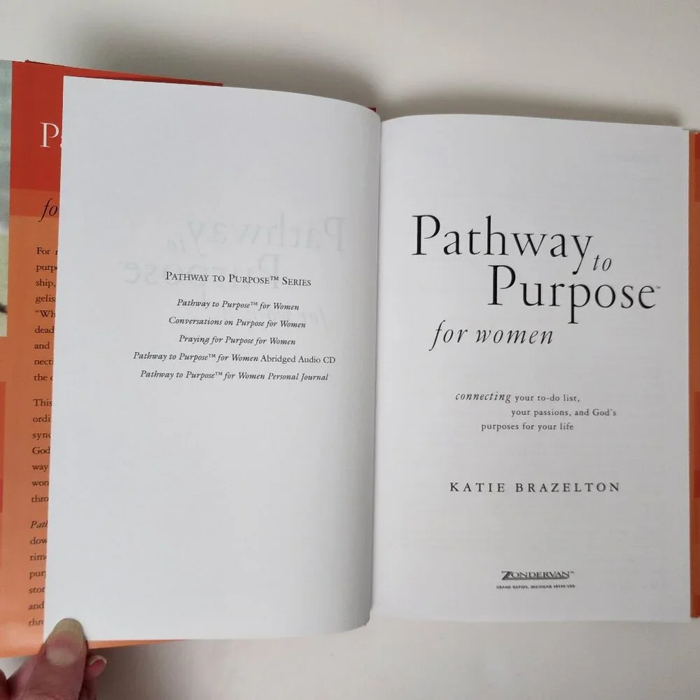 Pathway to Purpose for Women 2005HC by Katie Brazelton NEW